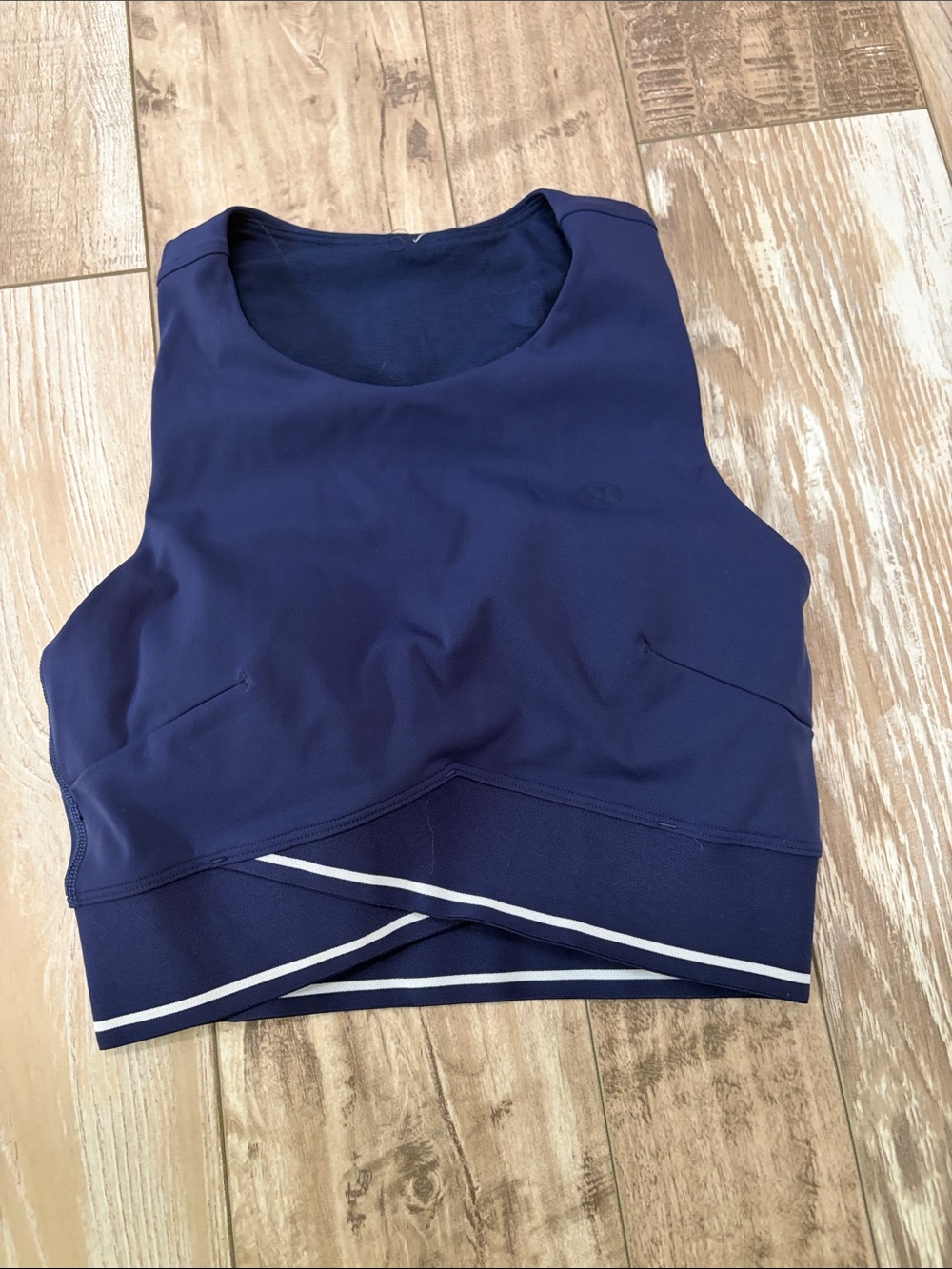lululemon athletica Navy Blue Cropped Athletic Tank